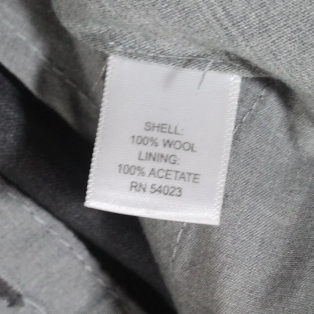 Banana Republic Size 34x34 Classic Fit Grey Wool Slacks - LIKE NEW
